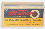 Collector Box of Western .30 Mauser Ammunition