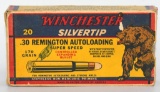 20 Rds Of Winchester .30 Rem Autoloading Ammo