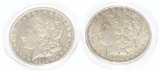 2 US Collector 1884 Morgan Silver Dollar Coins