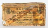 Rare Collector Box Metallic Cartridge .30 Cal Ammo