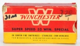 19 Rounds Of Winchester .32 Win SPL Ammunition