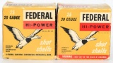 2 Collector Boxes Of Federal 20 Ga Shotshells