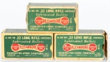 3 Collector Dog Bone Boxes Of Remington .22 LR