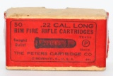 Collector Box Of Peter's .22 Caliber Long Ammo