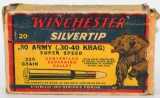 20 Rd Collector Box Winchester .30-40 Krag Ammo
