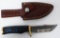 Hand Made Damascus Fixed Blade Knife W/ Sheath