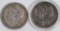 2 Collector Morgan Silver Dollar Coins