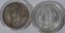 2 US Collector Morgan Silver Dollar Coins Dated