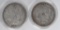 2 US Collector Morgan Silver Dollar Coins