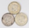 3 United States 1964 Half Dollar Coins