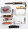 9 Vintage Various Folding Pocket Knives