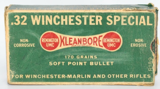 Collector Box Of Remington UMC .32 Win SPL Ammo