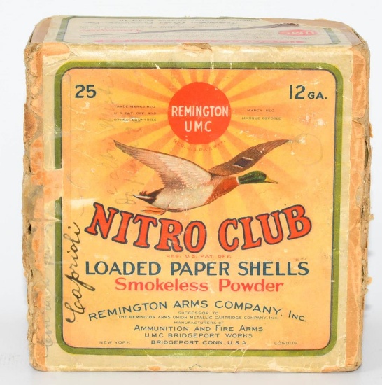 25 Rd Collector Box Remington UMC Nitro Club 12 Ga