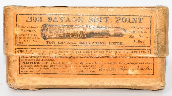 Collector Box Of Winchester .303 Savage Ammo