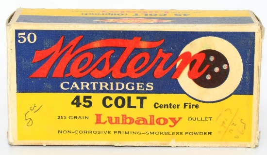 Collector Box Of Western .45 Colt Ammunition