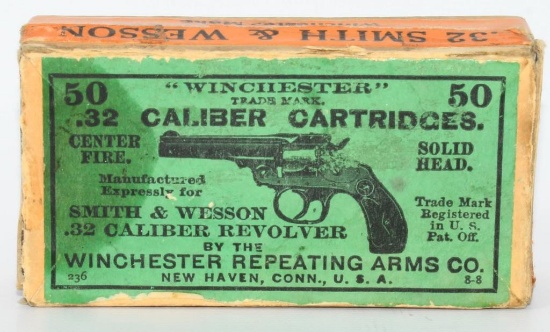 Collector Box Of Winchester .32 S&W Ammunition