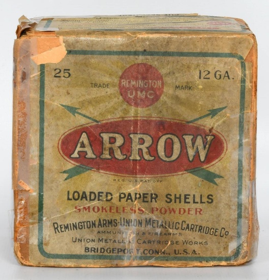 Collector Box Remington UMC Arrow 12 Ga Shotshells