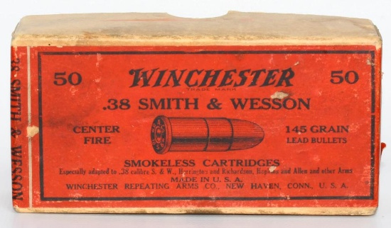 50 Rd Collector Box Of Winchester .38 S&W Ammo