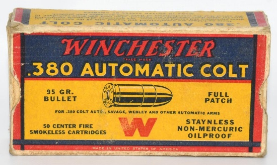 Collector Box Of Winchester .380 ACP Ammunition