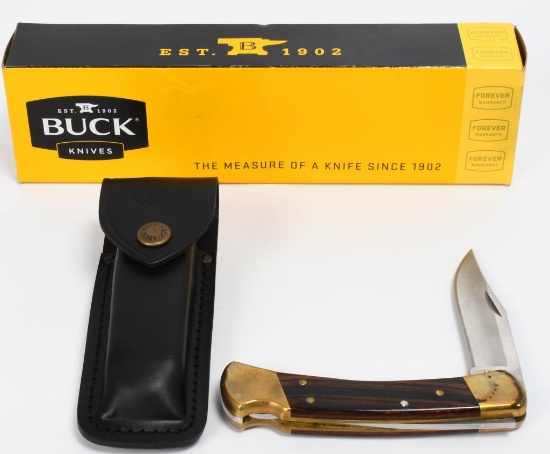Buck Folding Hunting Knife 3.75" Blade w/sheath