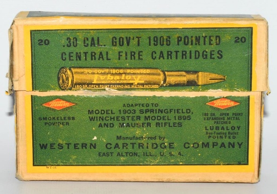 Rare Collector Box Western .30-06 Govt Ammo