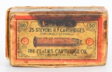 Rare Collector Box Peter's .25 Stevens Ammunition