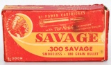 20 Rd Collector Box Of Savage .300 Sav Ammunition