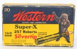 Collector Box Of Western .257 Roberts Ammunition