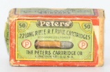 Rare Collector Box Of Peter's .22 LR RF Ammunition