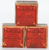 3 Collector Boxes Winchester .30 Caliber Bullet