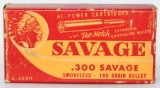 20 Rd Collector Box Of Savage .300 Sav Ammunition