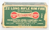 Collector Box Of Remington .22 LR Ammunition