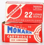 2 Collector Boxes Of Monark .22 LR Ammunition