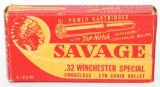 16 Rounds Of Savage .32 Win SPL Ammunition