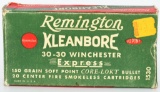 20 Rd Collector Box Of Remington .30-30 Win Ammo