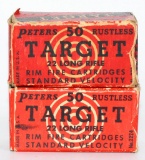 2 Collector Boxes Peter's Target .22 LR Ammunition