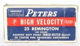 Collector Box Of Peter's .35 Remington Ammunition