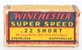 Collector Box of Winchester .22 Short Ammunition