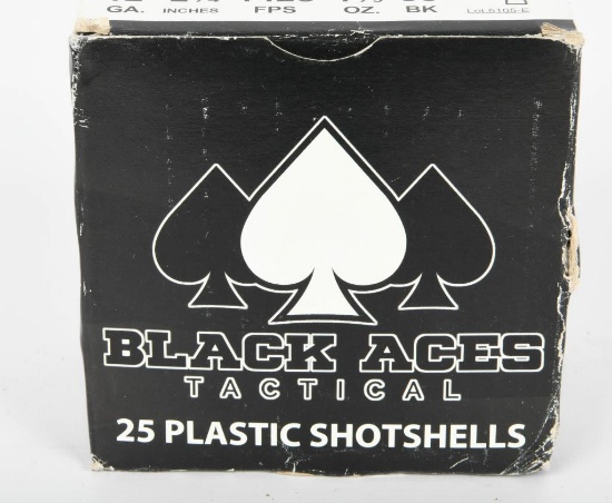 25 Rounds of 00 Buck Shot Black Aces Tactical