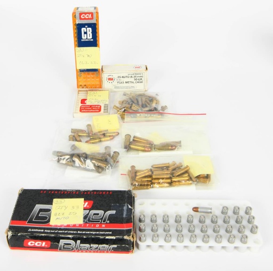 Various .22, .25, .32 S&W long ammuntition