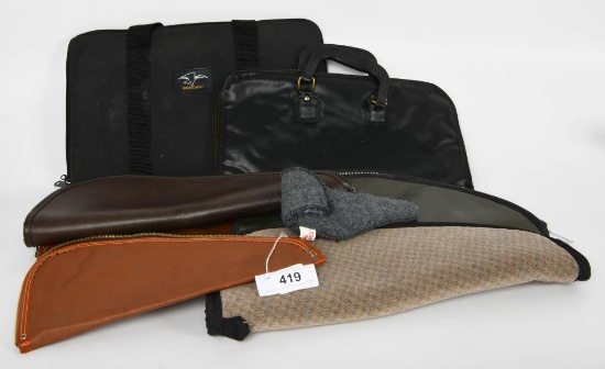 (7) Various Soft padded Handgun cases