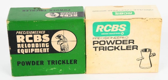(2) RCBS Powder Trickler w/box