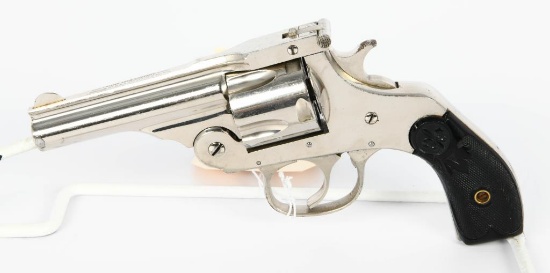 Thames Arms Top Break Nickel Revolver .38 Caliber