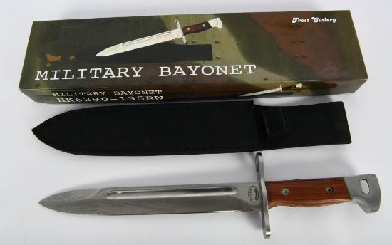NIB Frost Cutlery Military Bayonet With Sheath