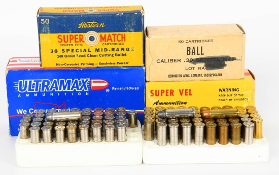 300 rds 38 spl Reloads Misc Brass and Bullets