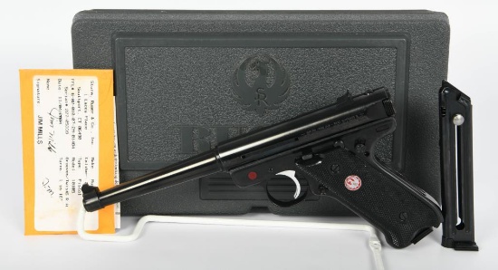 Mint Ruger MKIII Semi Auto Pistol With Case .22 LR
