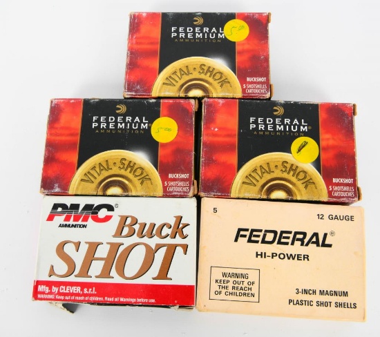 25 Rounds of 12 Gauge Buckshot Shotshells