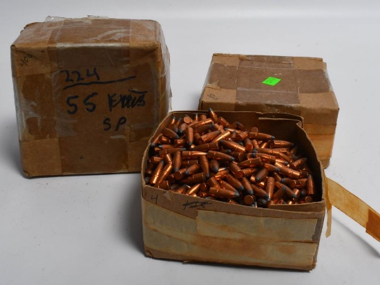 800+ Count Of .223 Caliber Reloading Bullet Tips