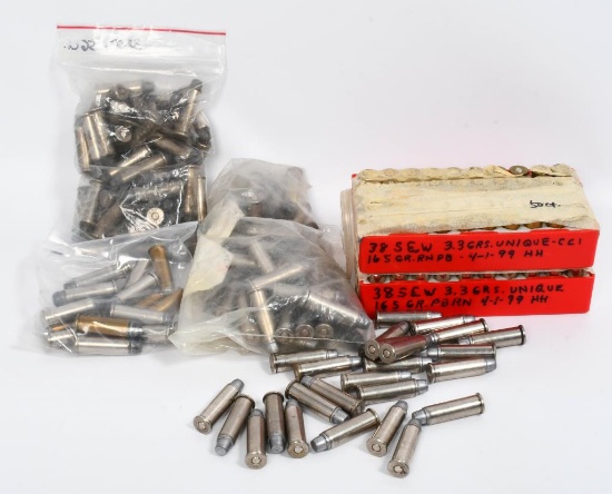 Approx 255 Rounds of Mixed .38 SPL Ammunition
