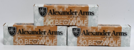 60 Rounds of Alexander Arms .50 Beowulf Ammo